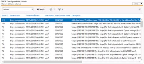 dhcp logs event viewer